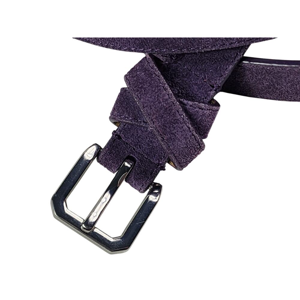 Talbots Womens Purple Suede Leather Belt Size Large – Workwear, Office Siren - Picture 5 of 8